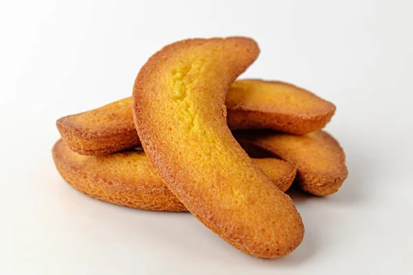 Bananowy Chleb Chleb Kształcie Banana Słodki Miękki Deser — Zdjęcie stockowe