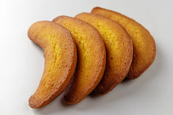 Bananowy Chleb Chleb Kształcie Banana Słodki Miękki Deser — Zdjęcie stockowe