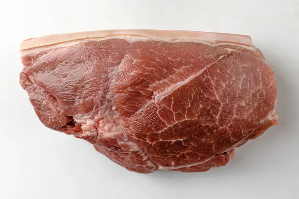 Gehakt Varkensvlees Varkensvlees Aan Voorpoten Klomp Vlees Rauw Ongekookt Vlees — Stockfoto