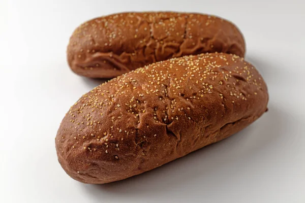 烟熏面包 软软可口的面包 小麦制成的食物 — 图库照片