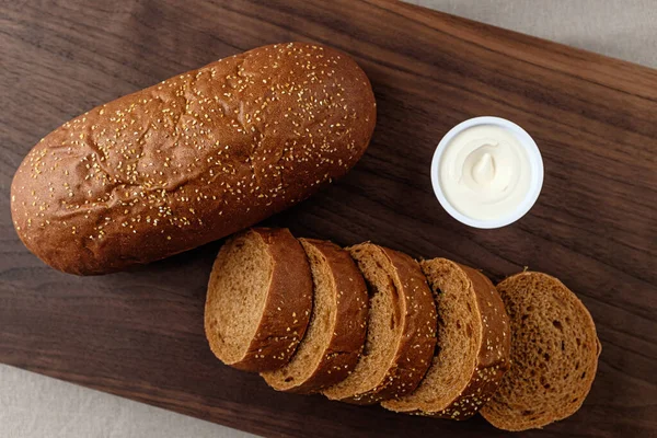 Smokey Bread Soft Savory Bread Food Made Wheat — Stock Photo, Image