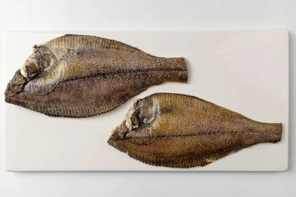 Обрізана Плоска Риба Обрізана Риба Морепродуктів Яка Ніжна Риба — стокове фото