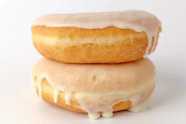 Pão Frito Donuts Revestidos Açúcar Sobremesa Suave Doce — Fotografia de Stock
