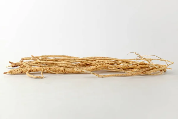Bylinný Kořen Tvrdé Kořeny Suché Kořeny Korejská Kultura Potravin — Stock fotografie