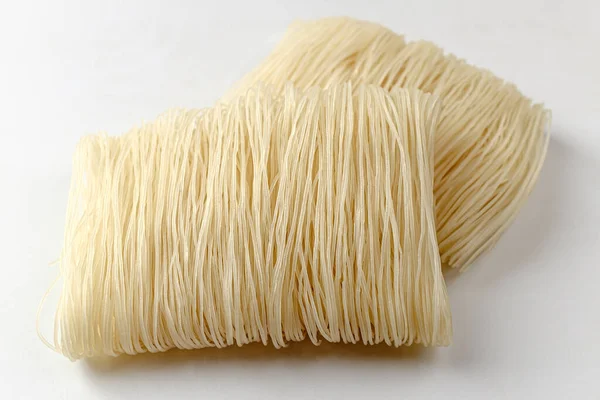 Nudeln Aus Reis Getrocknete Nudeln Asiatische Esskultur — Stockfoto