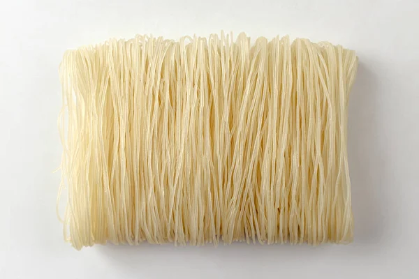 Riisistä Valmistetut Nuudelit Kuivatut Nuudelit Aasian Ruokakulttuuri — kuvapankkivalokuva