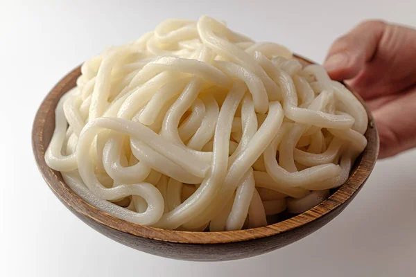 Χοντρά Ζυμαρικά Απαλά Νουντλς Ιαπωνική Καλλιέργεια Τροφίμων — Φωτογραφία Αρχείου
