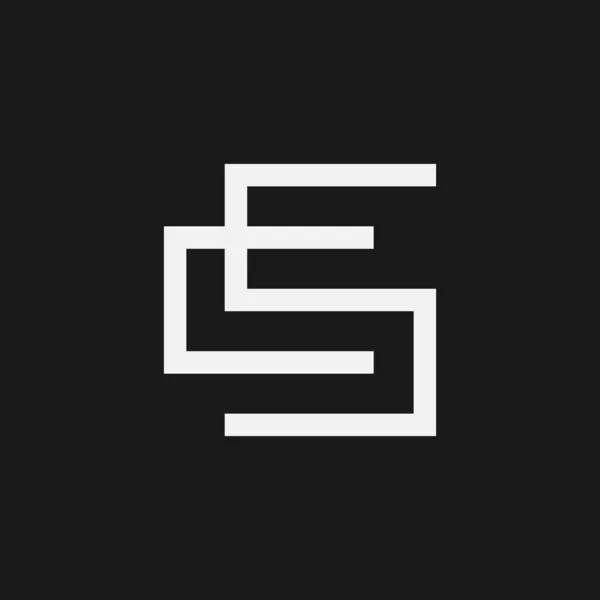 文字Cs初期S C組み合わせロゴアイコンベクトルイラスト — ストックベクタ