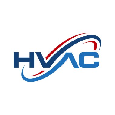 hvac ısıtma ve soğutma logosu Klima markası veya onarım şirketi için
