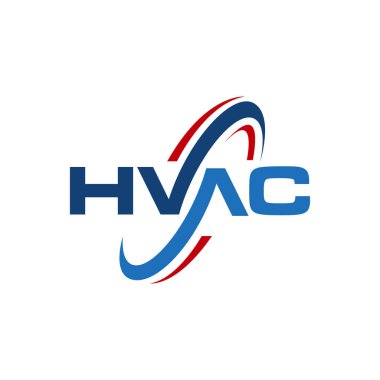 hvac ısıtma ve soğutma logosu Klima markası veya onarım şirketi için