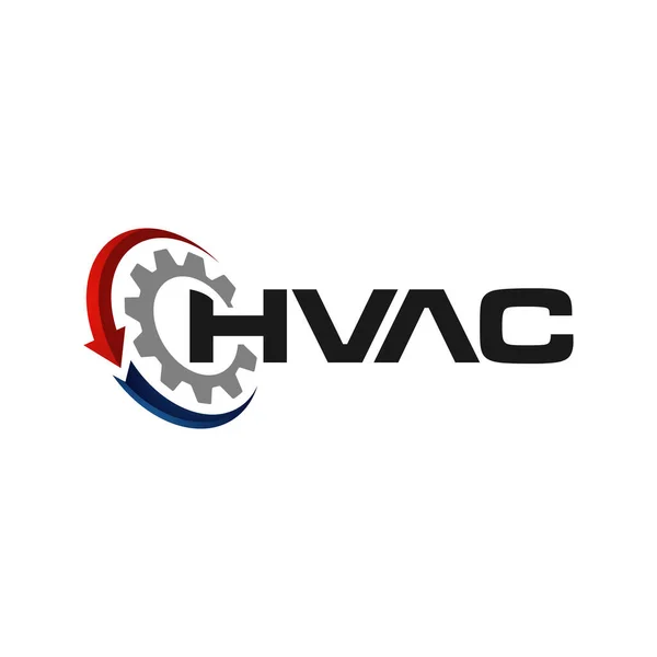 Logo Chauffage Refroidissement Hvac Pour Marque Climatisation Entreprise Réparation Vecteurs De Stock Libres De Droits