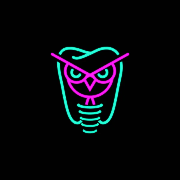 Heures Symbole Hibou Combiner Avec Conception Logo Dentaire Pour Dentiste Vecteurs De Stock Libres De Droits