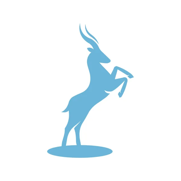Creative Brand Sign Deer Antelope Vector Logo Illustration Symbol Icon Ліцензійні Стокові Вектори