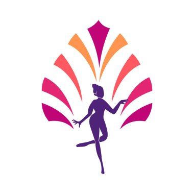 Yeni yaratıcı sevimli küçük peri logosu vektör tasarım çizimi