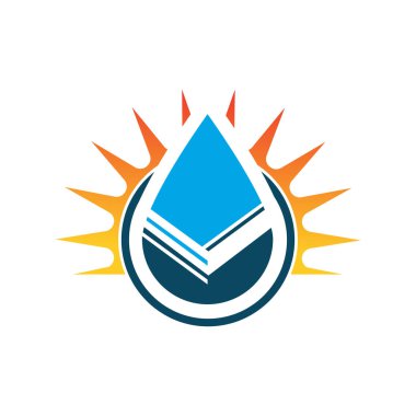 Cool modern enerji stil petrol gaz logosu tasarım vektör çizimleri