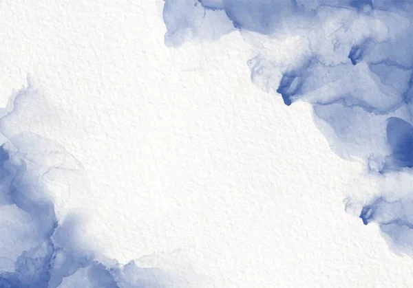 Blush Azul Aquarela Fluido Pintura Cartão Design Moldura Mármore Convite —  Vetores de Stock