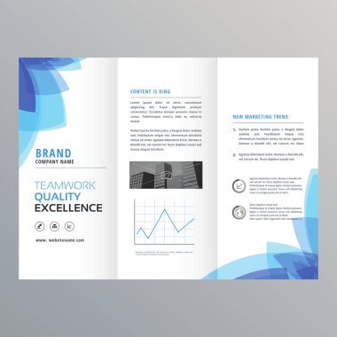 Katlama İş Broşürü Broşürü Şablonu