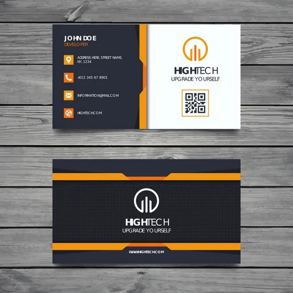 Modern Business Card Template Design — Stock Vector