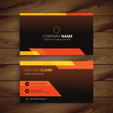 Modern kartvizit şablonu tasarımı