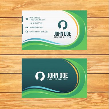 Modern kartvizit şablonu tasarımı