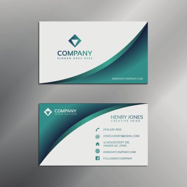 Modern kartvizit şablonu tasarımı