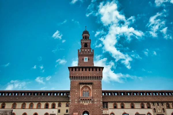 Magnifico Castello Sforza Castello Sforzesco Milano — Foto Stock
