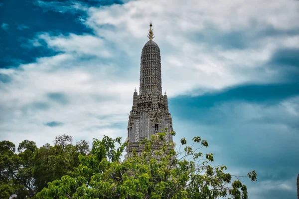 Bangkok Thaiföld 2019 Temple Dawn Wat Arun Egy Buddhista Templom — Stock Fotó