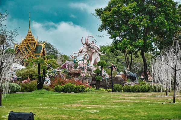 Bangkok Thailand 2021 Ancient Siam Ancient City Mueang Boran Worlds — 스톡 사진
