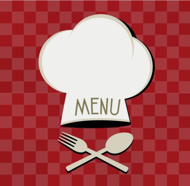 Menu Restaurant Logo with Hat Chef
