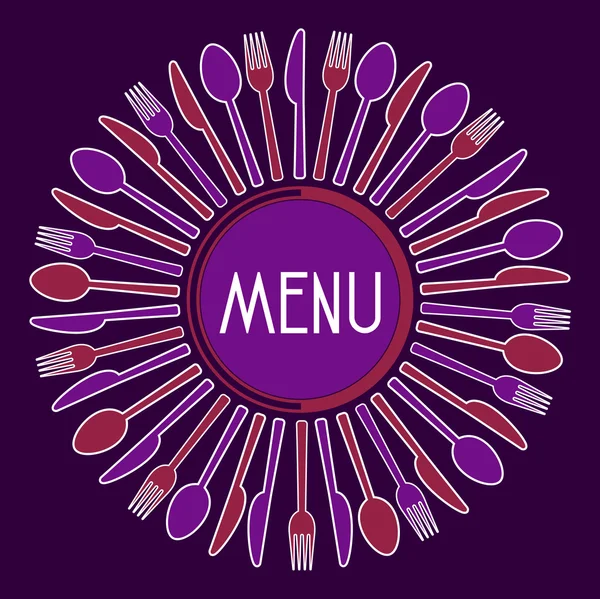 Menu Restaurant Logo — 图库矢量图片