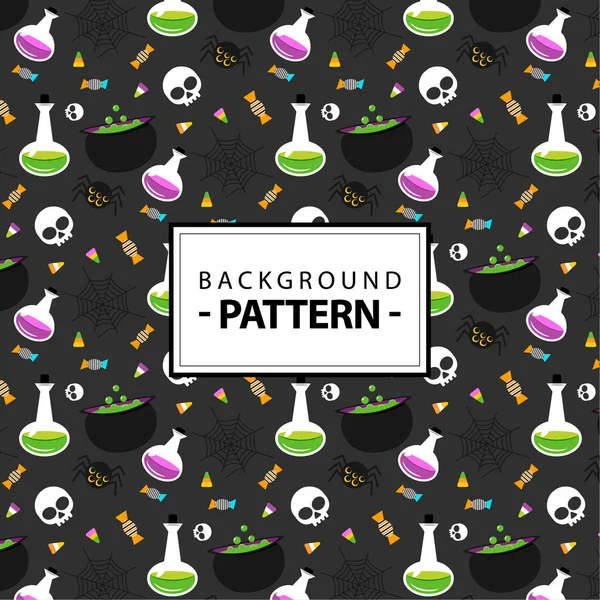 Padrão Halloween Elegante Para Suas Ideias Perfeito Para Suas Ideias — Vetor de Stock