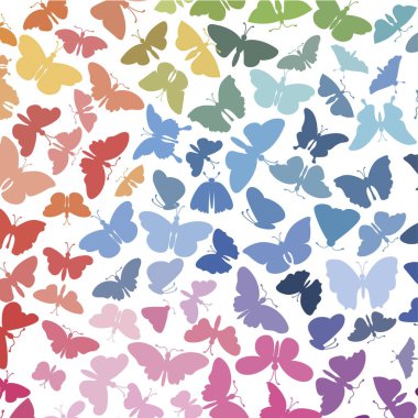 baskı, vektör illüstrasyonu, desen, kelebek kartpostalı