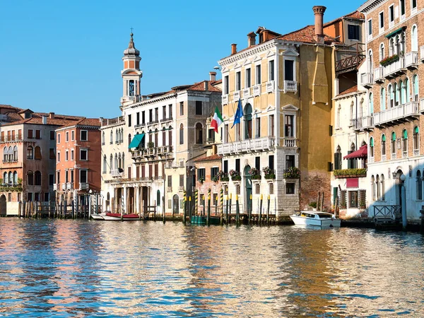 Casas Históricas Arquitectura Veneciana Tradicional Gran Canal Venecia Italia —  Fotos de Stock