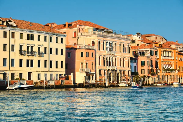 Casas Históricas Gran Canal Venecia Italia Famoso Destino Viaje Popular —  Fotos de Stock