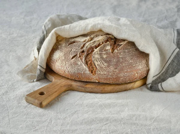 Rusticales Bauernbrot Burebrot Немецком Означает Сельский Хлеб Фермеров Английском Языке — стоковое фото