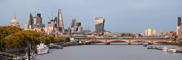 London Großbritannien Blick Aus Der Luft Über Die Themse Mit — Stockfoto