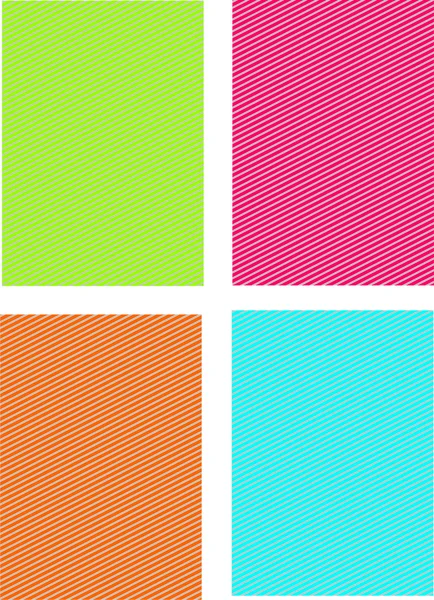 SWATCH FOUR COLORS IN SQUARE — Stock Photo, Image