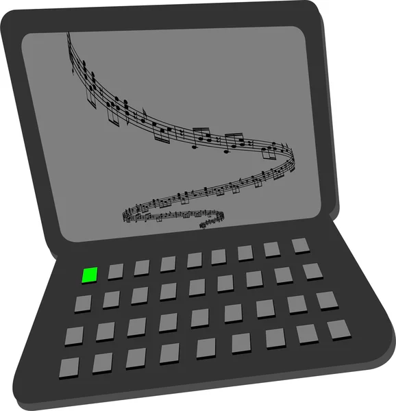 Komputer dla muzyki — Zdjęcie stockowe