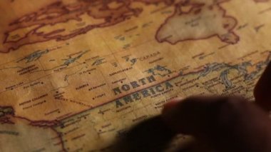 Klasik Eski Dünya haritası atlası denetimi kapat