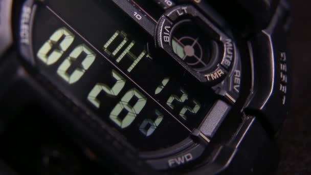 Shock Proof Tough Military Digital Watch — Stok Video