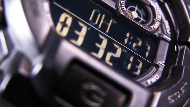 Relógio Digital Militar Resistente Prova Choque — Vídeo de Stock