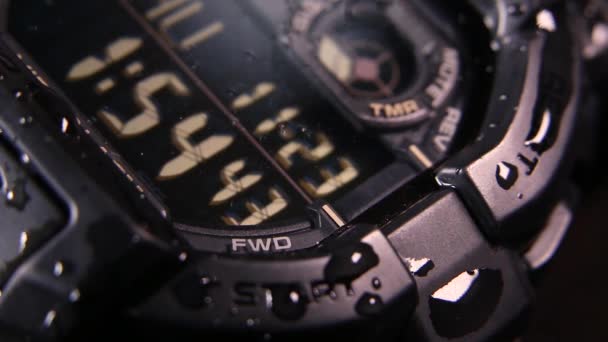 Shock Proof Tough Military Digital Watch — Stok Video