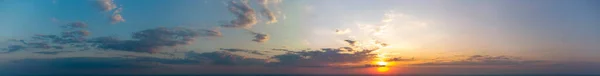 Panorama Orange Sky Clouds Sunset — Stock Photo, Image