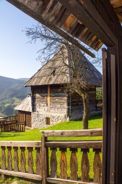 Ahşap Drvengrad Batı Sırbistan