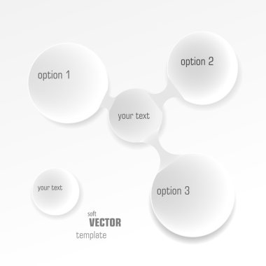 Soft vector background with options clipart
