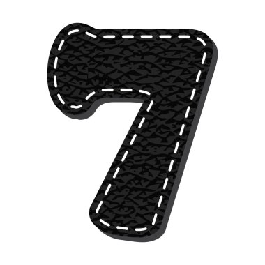 soyut numaraları deri yazı vektör