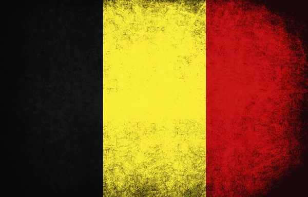 The National Flag of the Belgium — Stock Photo, Image