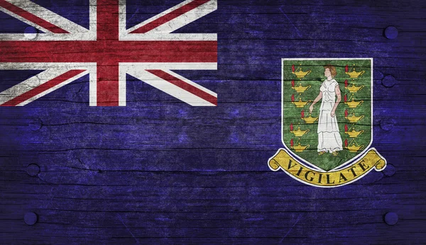 The National Flag of the British Virgin Islands  UK — Stock Photo, Image