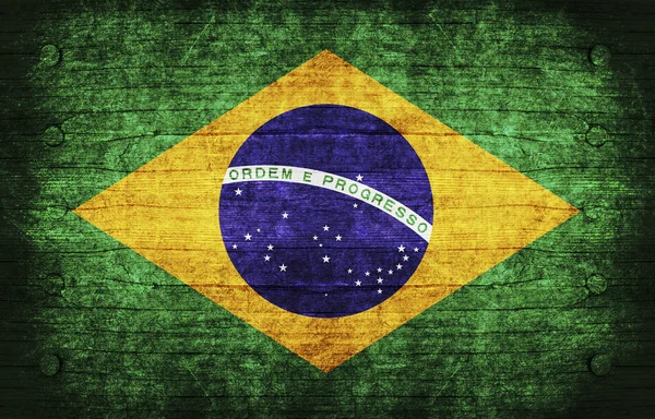 Brazilië Vlag — Stockfoto