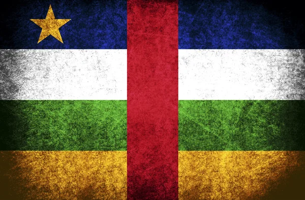 La Bandera Nacional de la República Centroafricana — Foto de Stock